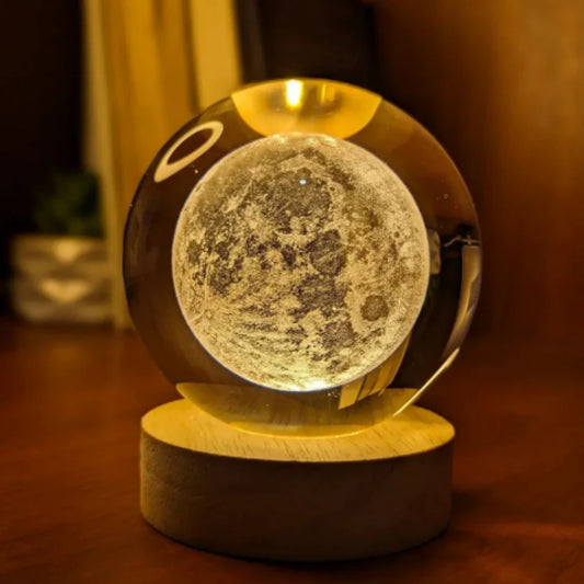 Crystal Ball Night Lamp for Bedroom & Gifting