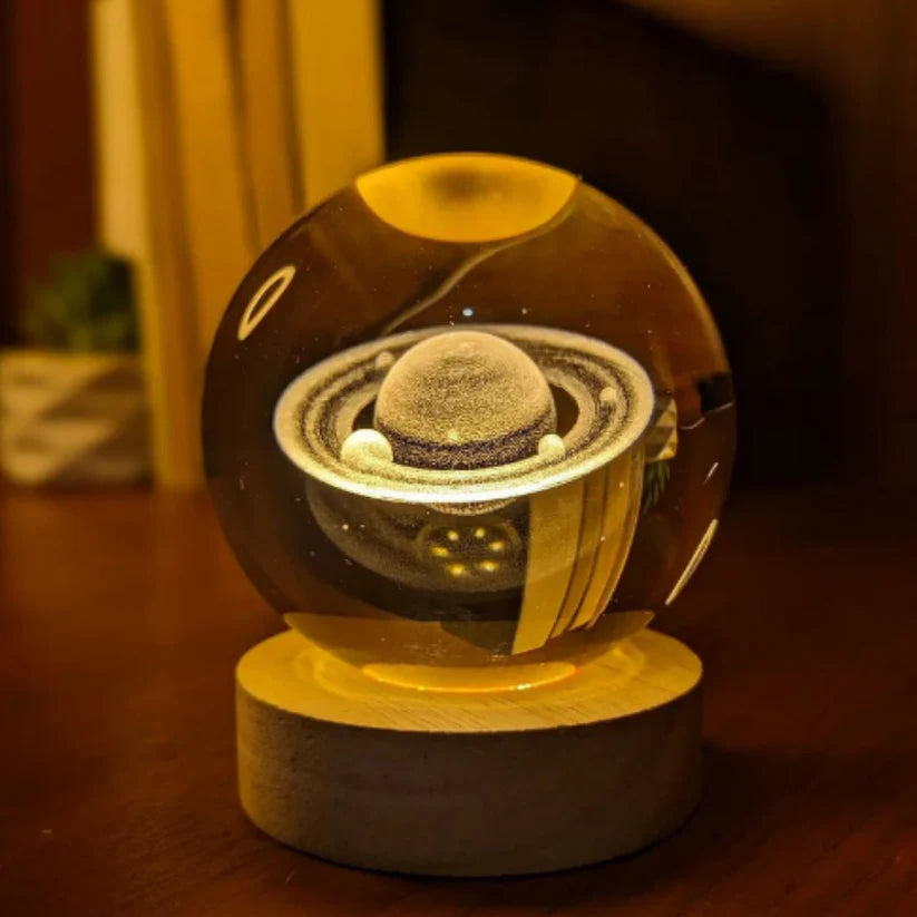 Crystal Ball Night Lamp for Bedroom & Gifting